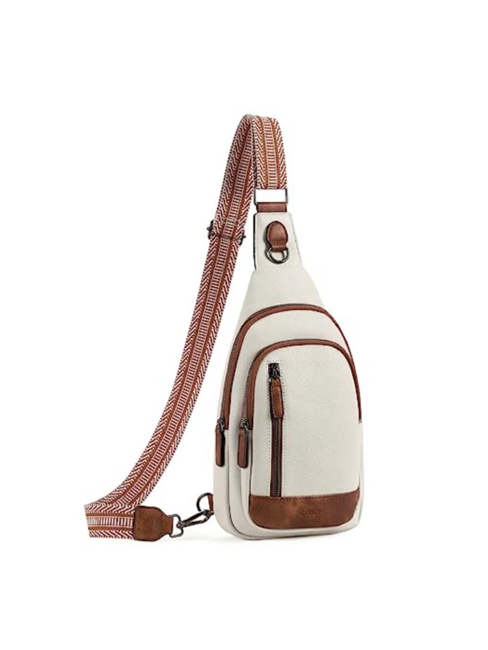 Vegan Leather Crossbody Sling Bag Adjustable Strap Travel Purse